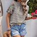 2026 European And American Women's Clothing Summer New Embroidered Printed Buckle Wave High-neck_ecoleips.com