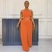Women's Clothing Pleated Sleeveless High Waist Top Wide Leg Pants Two Piece Set_ecoleips.com