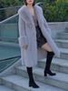 Women's Clothing Women's Faux Rabbit Fur Long Coat Winter Thick Warm Elegant Outerwear With Hood_ecoleips.com