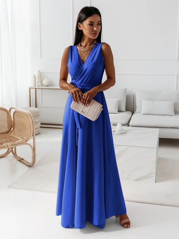 Women's Clothing 2025 New European And American Lace V Neck Evening Long Dress Dress For Women_ecoleips.com