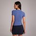 Women's Clothing Lightweight Nude Yoga T-Shirt Casual Sports Top Short Sleeve Slim Fit For Running Training Fitness Wear_ecoleips.com