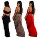 Women's Clothing fashion women's solid color sexy tube top pleated skirt two-piece set_ecoleips.com