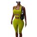 New 2026 Women's Solid Color Fitted Jumpsuit Casual Halter Neck Backless Sportswear Fashionable And Sophisticated_ecoleips.com