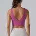 K V-shaped Beautiful Back Integrated Cup Sports Bra, Tight Fitting High Elasticity Running Fitness Yoga Suit Bra_ecoleips.com