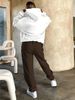 Women's Letter Print Hoodie Set, Long Sleeve Pullover Sweatshirt And Elastic Waist Pants_ecoleips.com