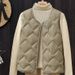 Women's Lightweight Down Vest With White Duck Feather, Short Sleeveless Puffer Jacket, Soft Cloud-Like Design, Slim Fit For Casual & Office Wear_ecoleips.com