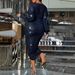 Elegant Plus Size Evening Dress With V-Neck & Sequins, Long Sleeve Party Gown For Women, Fall & Spring Formal Wear_ecoleips.com