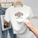 Fashionable Oversized Shoulder Short Sleeve T-Shirt Women's Casual Versatile Top for Layering Or Single Wear_ecoleips.com