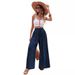 Suitable For All Seasons 2025 Summer Casual Fashion High Elastic Women's Wide-Leg Pants_ecoleips.com