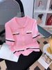 Women's Clothing Retro Niche Slim Fit Temperament Button Knitted Sweater Top_ecoleips.com