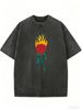 Women’s Vintage Graphic Oversized Tee, Relaxed Fit Casual Streetwear T-Shirt For Summer Wear_ecoleips.com