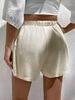 Women's High Waist Drawstring Casual Shorts For Commuting Daily Wear And Home Loungewear_ecoleips.com