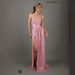 Women's Clothing Banquet Dress Sequined Full Skirt Strapless Sexy Fashionable Slit Women's Gown_ecoleips.com