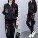 Women's Clothing Plus Size Women's Loose Hooded Printed Sports Suit Set Casual Two Piece Set Style Spring Autumn_ecoleips.com