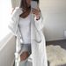 Women's Long Cardigan Sweater With Double Pockets, Chunky Knit Cable Open Front Coat, Soft Cotton Acrylic Blend, Oversized V-Neck Casual_ecoleips.com
