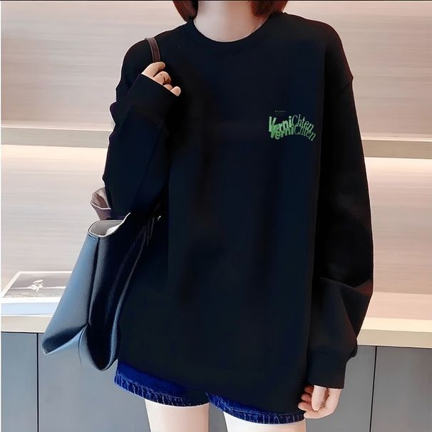 FW25 Matching Couple Cotton Crew Neck Sweatshirt - His & Hers_ecoleips.com