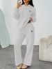 Trendy Coin Print Hoodie & Wide-Leg Pants Set – Streetwear Loungewear For Men & Women Relaxed Wide-Leg Fit-A_ecoleips.com