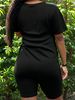 Summer Women's Casual And Fashionable Cartoon Graphic Print Loose T-shirt+shorts Two-piece Sportswear Suitable For Daily Wear-64_ecoleips.com