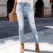 Women's Clothing Jeans For Women High Elasticity Slim Fit Thin Casual Versatile Comfortable_ecoleips.com