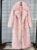K Women's Fur Coat, Faux Fur, Elongated Suit Collar, Women's Coat_ecoleips.com