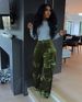 Retro Velvet Cargo Pants – Oversized High-Waist Workwear Trousers (Navy/Green/Purple, S-XXL)_ecoleips.com