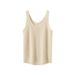 100% Pure Cashmere Camisole Women, Slim Fit, Stretchy, Round Neck V-neck, Dual-wear, Suitable For Autumn And Winter_ecoleips.com