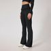 Women’s Clothing High Waist Hip Lace Nude Yoga Pants Running Fitness Flared Pants Sports Casual Trousers_ecoleips.com