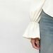 Voya Women's New Style French Square Neck Bubble Sleeves, Waist Cinched Long Sleeves, Lantern Sleeves, Temperament Commuting Versatile Top For Women_ecoleips.com