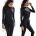 Women’s Clothing solid color long sleeved trousers fully surrounded conservative beach surfing sunscreen swimsuit one piece swimsuit_ecoleips.com