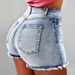 Women's Clothing Women's Denim Stretch Shorts Stretch Tassel Ripped High Waist Hot Pants For Women Cow_ecoleips.com