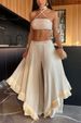 Women's Clothing Casual Bell Bottom Pants Tassel Decoration Elegant Commuting Single Piece Trousers Female_ecoleips.com