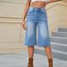 Women's Clothing Women's Washed Elastic Waist Capri Pants Retro Style Summer Style For Formal & Casual For Women_ecoleips.com