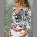 Aria Basics Aria Basics Cross-border 2025 New European And American Fashion Casual Versatile Vage Women's Long Sleeve Shirt With HD_ecoleips.com