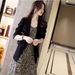 Women's Clothing Thin Sun Protection Shirt Suit Jacket Elegant Commuting Slim Patch Pocket Three Quarter Sleeve Suit_ecoleips.com