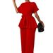 Women's Clothing Women's Clothing Summer Solid Color Tops High Waist Wide Leg Pants Fashion Casual Suits Women_ecoleips.com