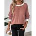 Autumn And Winter Fake 2 Pieces Round Neck Long Sleeve Solid Color Rib Fabric Warm Sweater T-Shirt Top Wholesale_ecoleips.com