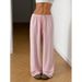Women's Clothing Casual Pants Trousers Wide Leg Pants_ecoleips.com