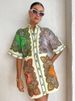 Women’s Clothing Printed Shirt Skirt, Fashionable Casual Slim Long Cotton And Linen Shirt_ecoleips.com