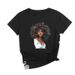 European And American Cross-border Foreign Trade Women's Clothing, African Fashion Girls' Round-neck Printed_ecoleips.com