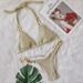 Verve 2025 New Bikini Gold Chain Two-Piece Swimsuit Sexy Special Fabric Women's Swimwear_ecoleips.com