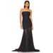 Women's Clothing Tube Dress Slim Sexy Hip Hugging Mesh Pure Color Long Skirt_ecoleips.com