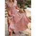 2023 New European And American Cross-Border Summer Women's V-Neck French Beach Bohemian Printed Dress_ecoleips.com