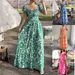 Women's French Vintage Floral Square Neck Puff Sleeve Maxi Dress – Casual Boho Summer Long Gown_ecoleips.com