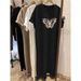 Summer Short Sleeved Dress Women's Korean Ins Butterfly Print Oversized Loose Round Neck Dress_ecoleips.com