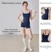 Sports Suit Women's Running Training Tennis Badminton Suit Yoga Suit With Chest Pad Top Shorts Onesie_ecoleips.com