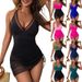 Women's Mesh One Piece Swimsuit Style Fashionable Sexy Bikini Skirt Tight Fitting Swimwear_ecoleips.com