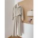 Women's Half-Zip Stand Collar Sweatshirt & Jogger Set – Minimalist Pullover Hoodie & Straight-Leg Pants (M-XXL)_ecoleips.com