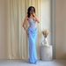 European And American Women's Sexy Lace Strapless Dress Slim Fit Long Skirt Three Dimensional Pleated Tie up Dress_ecoleips.com