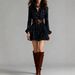 Women's Vintage Plaid Long Sleeve Mini Shirtdress – Casual Office Chic Gown 2026_ecoleips.com