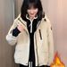 girl Factory Direct Sale Hooded Parka Coat For Women Winter Korean Style Streetwear Loose Thickened Cotton Short Jacket_ecoleips.com